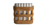 Adelaide Outdoor Accent Chair Brown Stripe by Moe's Home at Eve Furniture