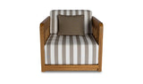 Adelaide Outdoor Accent Chair Brown Stripe by Moe's Home at Eve Furniture