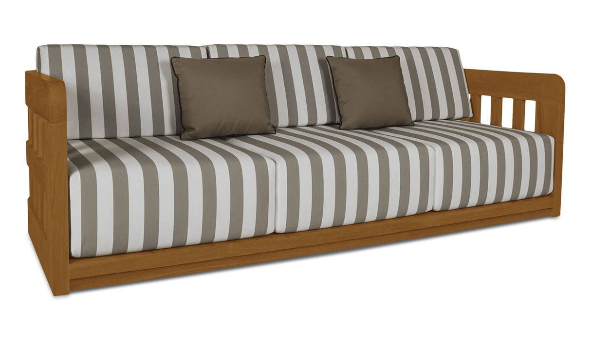 Adelaide Outdoor Sofa Brown Stripe by Moe's Home at Eve Furniture