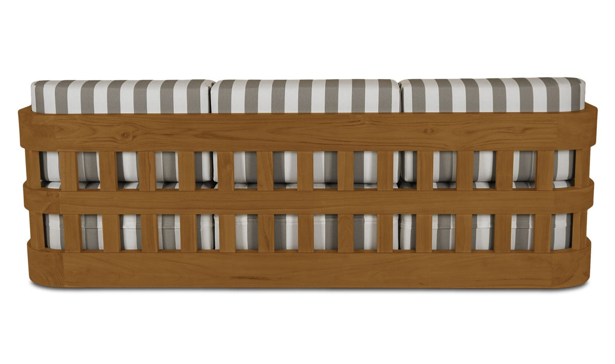 Adelaide Outdoor Sofa Brown Stripe by Moe's Home at Eve Furniture