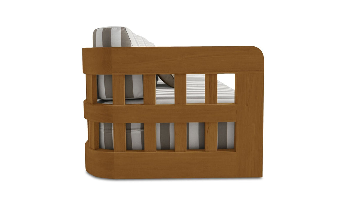 Adelaide Outdoor Sofa Brown Stripe by Moe's Home at Eve Furniture