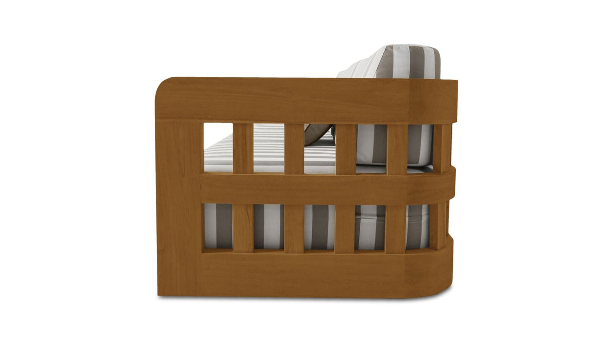 Adelaide Outdoor Sofa Brown Stripe by Moe's Home at Eve Furniture