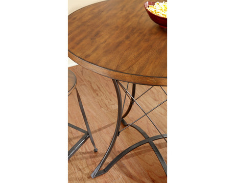 Adele Black/Natural Counter Height Dining Set by Steve Silver at Eve Furniture