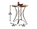 Adele Black/Natural Counter Height Dining Set by Steve Silver at Eve Furniture