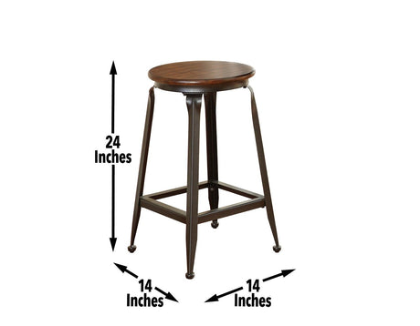 Adele 24″ Backless Counter Stool by Steve Silver at Eve Furniture