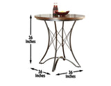 Adele 5-Piece Counter Dining Set(Table & 4 Stools) by Steve Silver at Eve Furniture