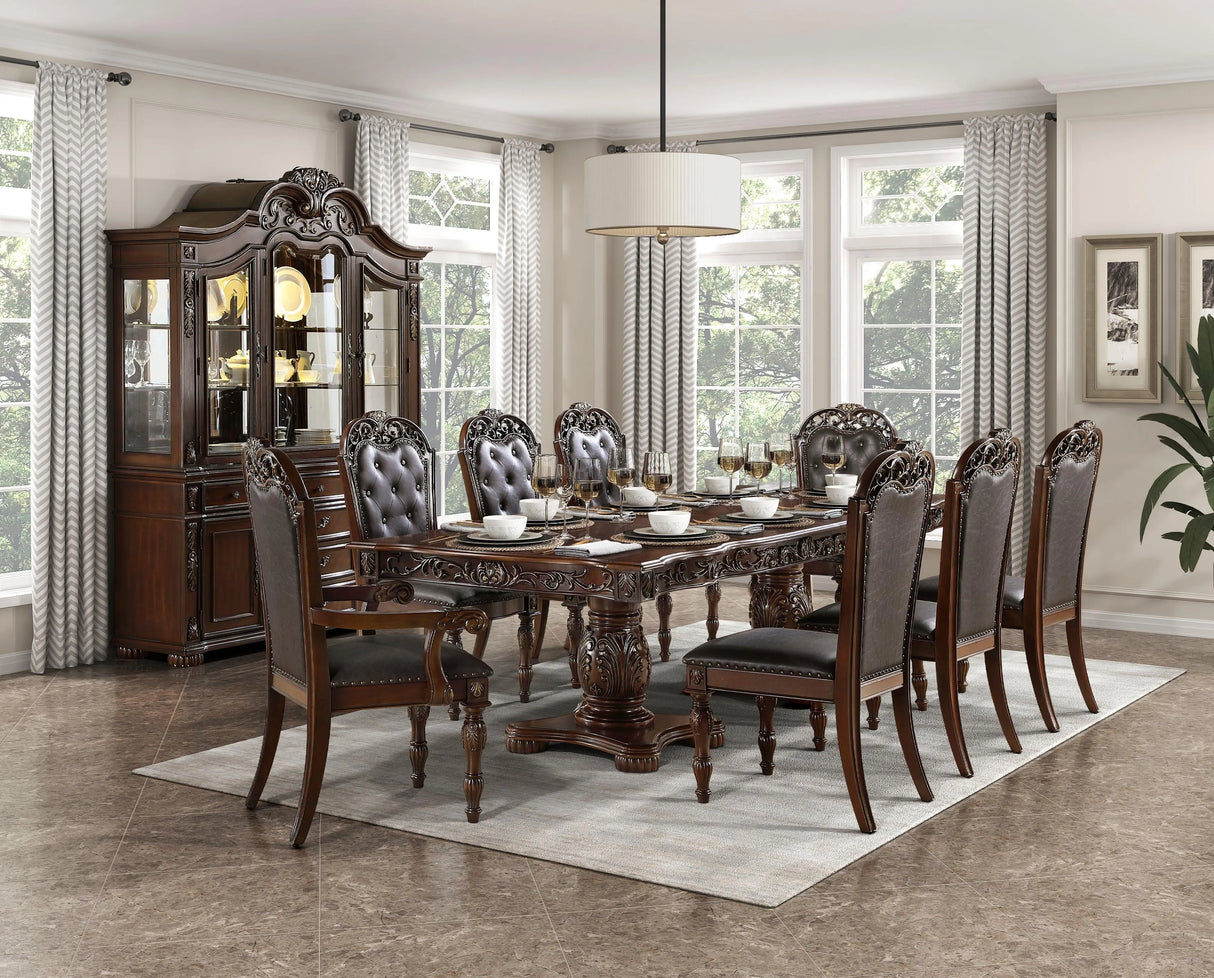 Adelina Cherry Dining Arm Chair, Set of 2 by Homelegance at Eve Furniture