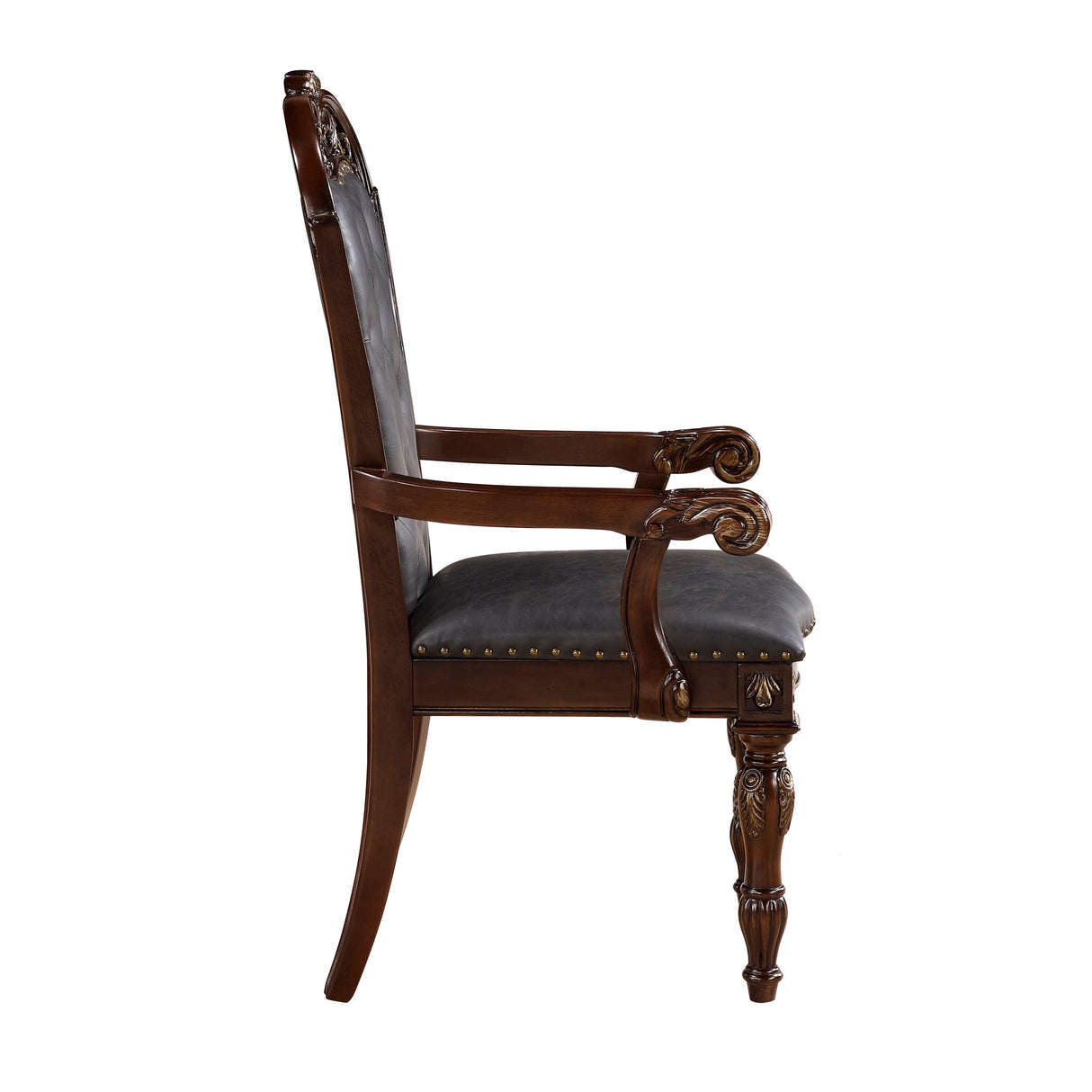 Adelina Cherry Dining Arm Chair, Set of 2 by Homelegance at Eve Furniture