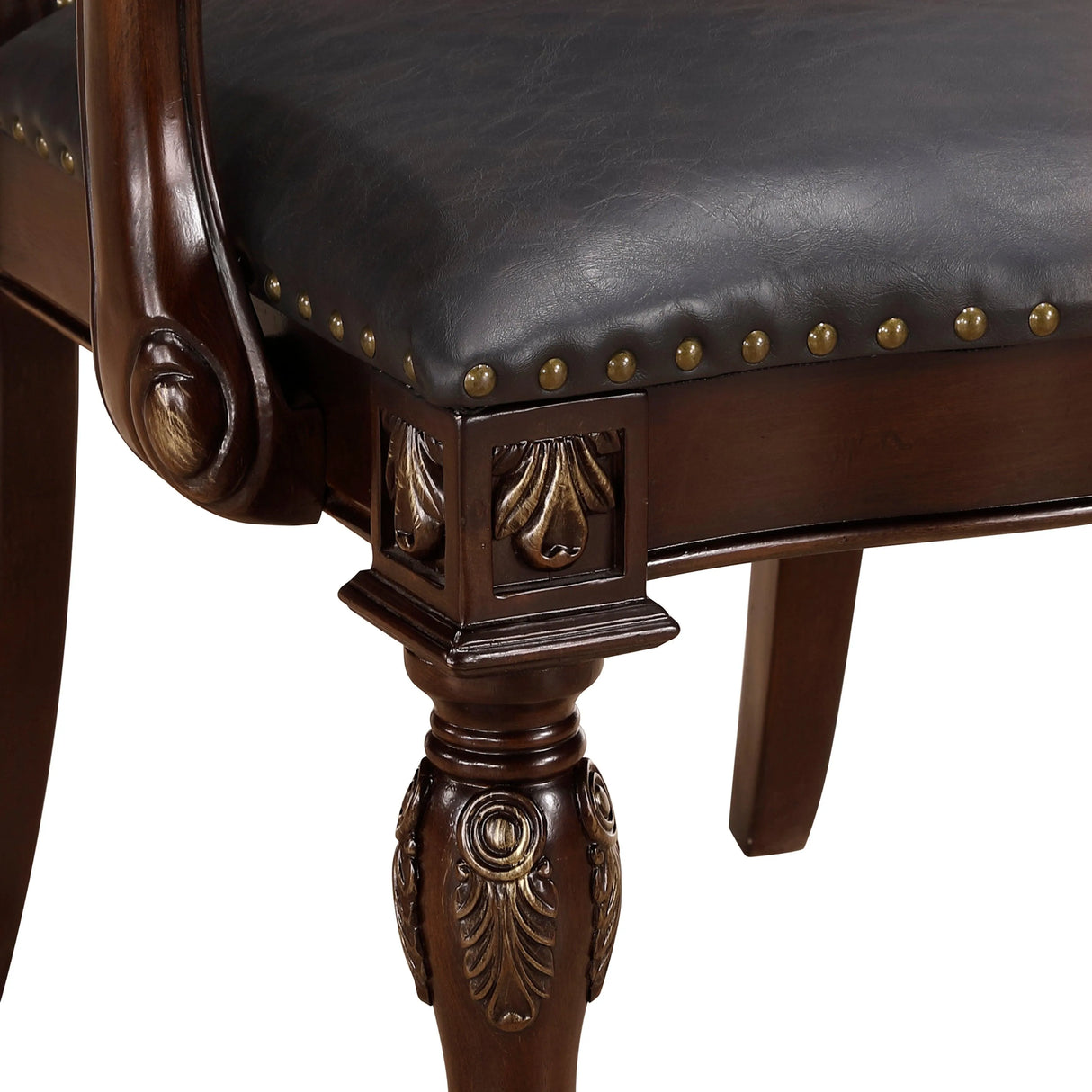 Adelina Cherry Dining Arm Chair, Set of 2 by Homelegance at Eve Furniture