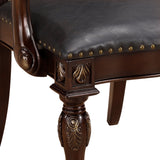 Adelina Cherry Double Pedestal Extendable Dining Room Set by Homelegance at Eve Furniture
