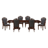 Adelina Cherry Double Pedestal Extendable Dining Room Set by Homelegance at Eve Furniture