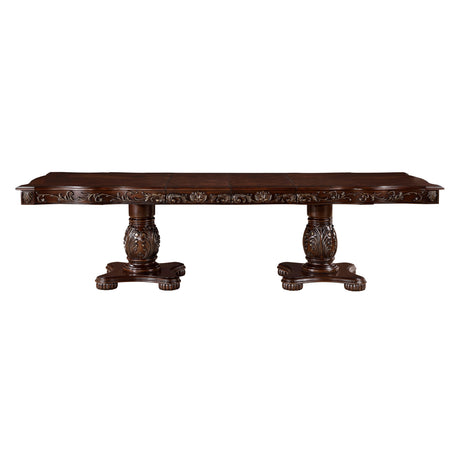 Adelina Cherry Double Pedestal Extendable Dining Room Set by Homelegance at Eve Furniture