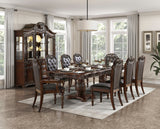 Adelina Cherry Double Pedestal Extendable Dining Room Set by Homelegance at Eve Furniture