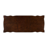 Adelina Cherry Double Pedestal Extendable Dining Table by Homelegance at Eve Furniture