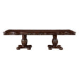 Adelina Cherry Double Pedestal Extendable Dining Table by Homelegance at Eve Furniture