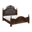 Adelina Cherry Eastern King Bed by Homelegance at Eve Furniture
