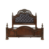 Adelina Cherry Queen Bed by Homelegance at Eve Furniture