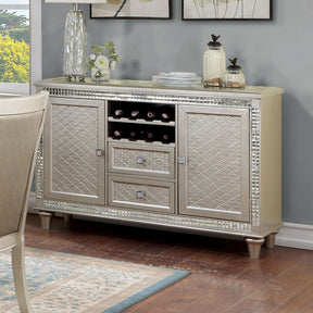 Adelina Champagne Server by Furniture of America at Eve Furniture
