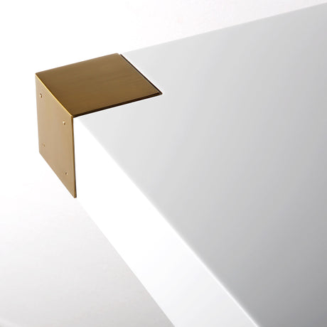 Adeline Lacquer 95" Rectangular Dining Table by TOV Furniture at Eve Furniture