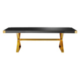 Adeline Lacquer 95" Rectangular Dining Table by TOV Furniture at Eve Furniture