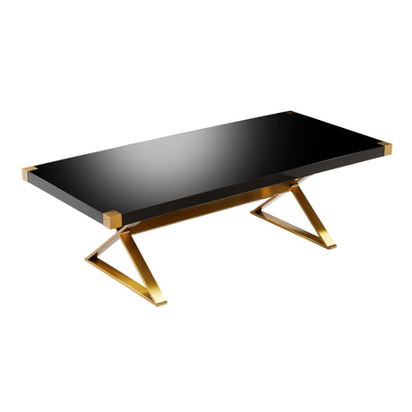 Adeline Lacquer 95" Rectangular Dining Table by TOV Furniture at Eve Furniture