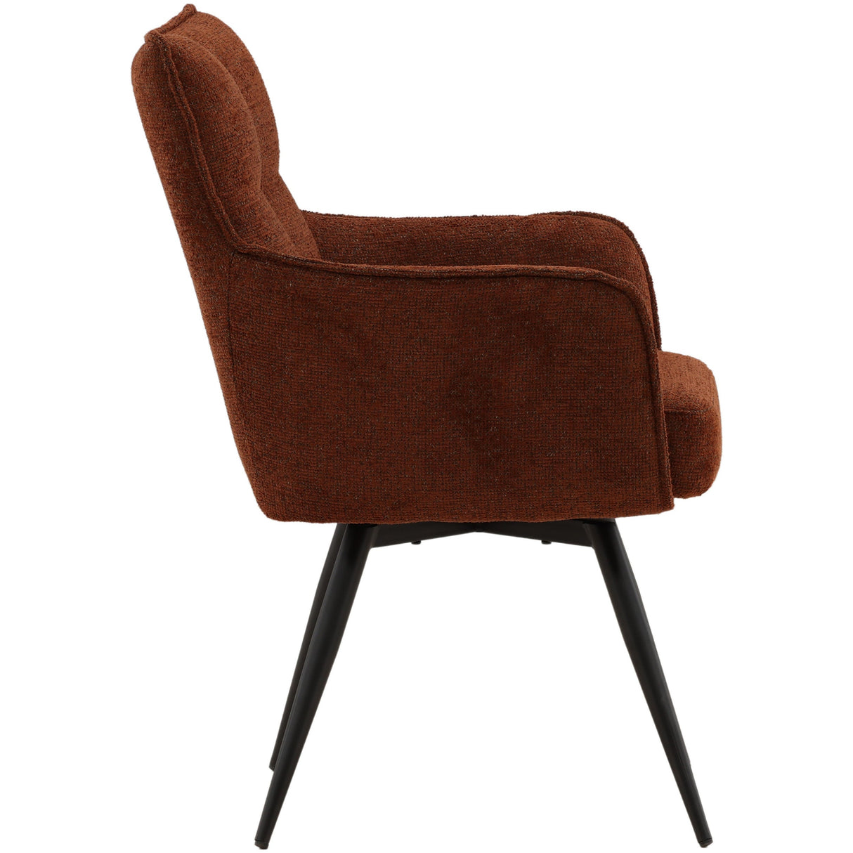 Adelise Swivel Chair, Burgundy by Dovetail at Eve Furniture