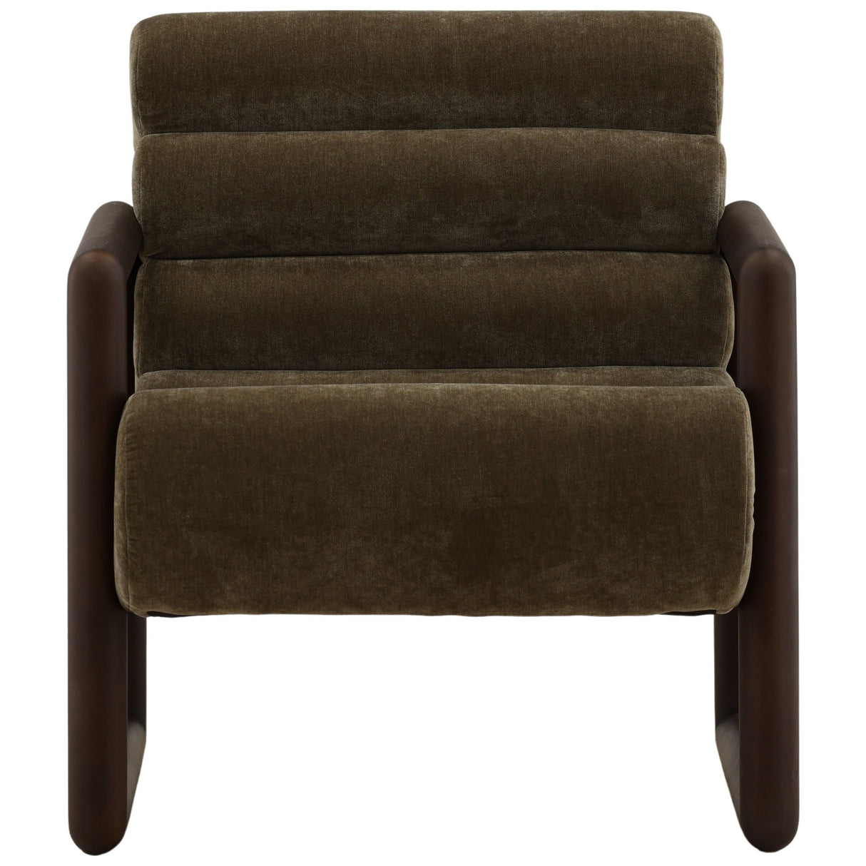 Ademar Chair, Moss Olive by Dovetail at Eve Furniture