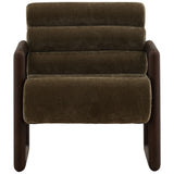 Ademar Chair, Moss Olive by Dovetail at Eve Furniture