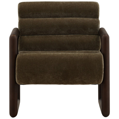 Ademar Chair, Moss Olive by Dovetail at Eve Furniture