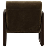 Ademar Chair, Moss Olive by Dovetail at Eve Furniture