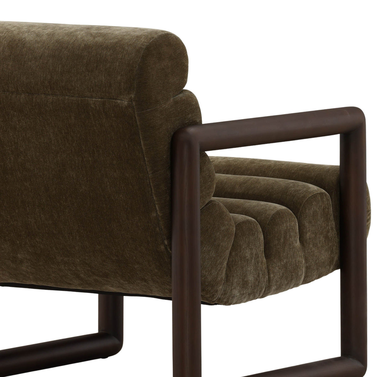 Ademar Chair, Moss Olive by Dovetail at Eve Furniture