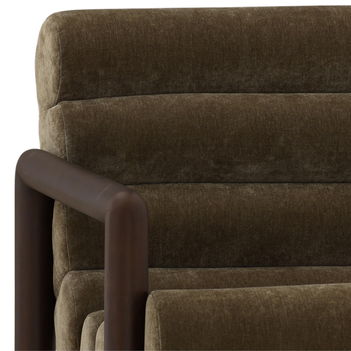 Ademar Chair, Moss Olive by Dovetail at Eve Furniture