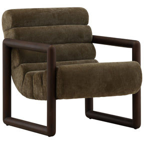 Ademar Chair, Moss Olive by Dovetail at Eve Furniture