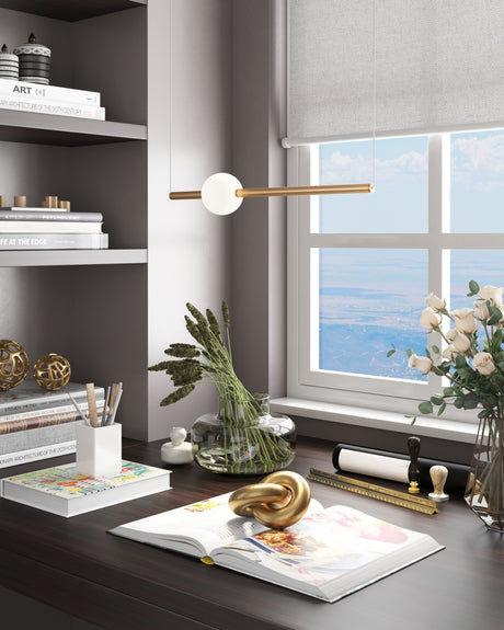Adeo Brass Ceiling Lamp by Zuomod at Eve Furniture