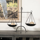 Adilah Black Metal Vintage Inspired Weighing Scale by Mercana at Eve Furniture