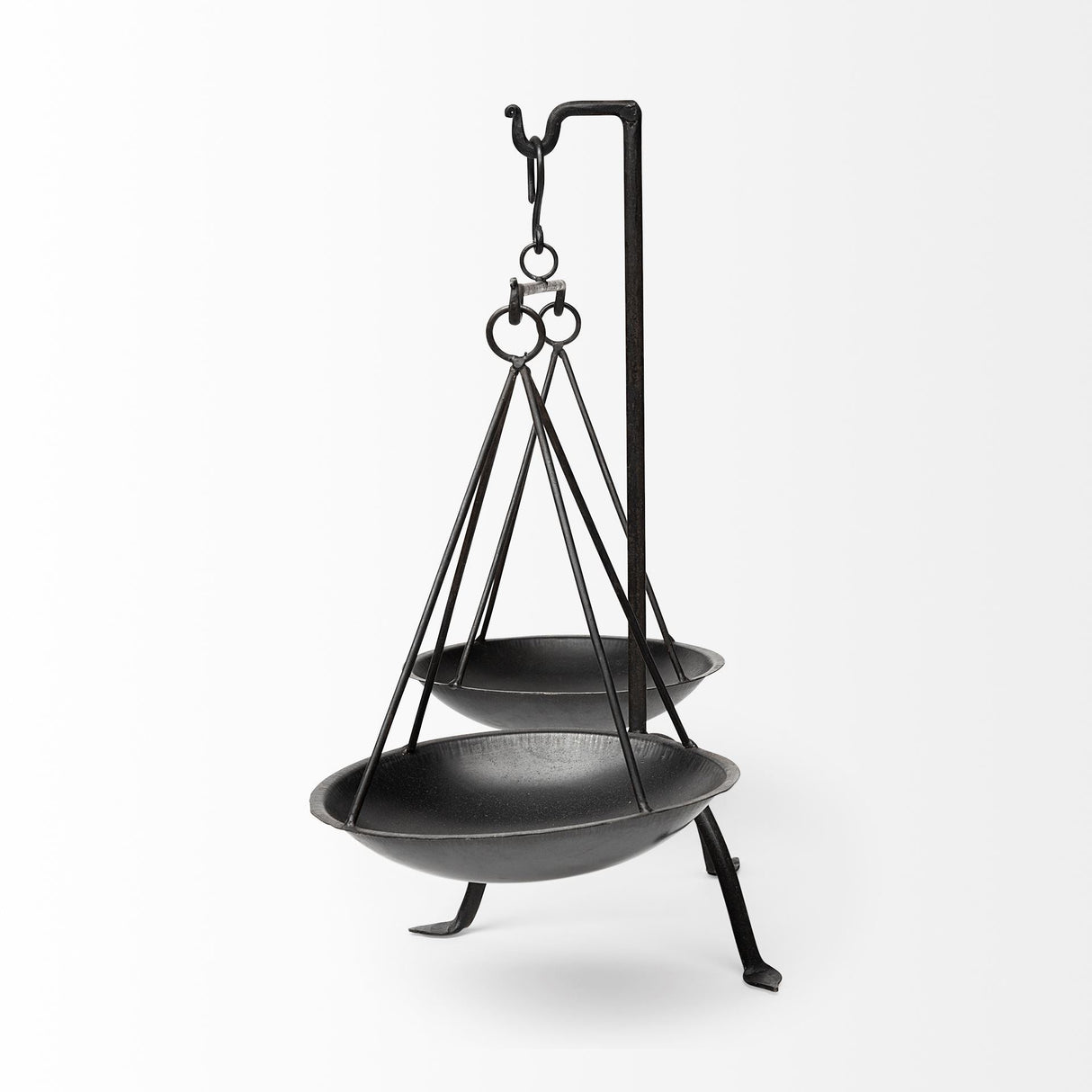 Adilah Black Metal Vintage Inspired Weighing Scale by Mercana at Eve Furniture
