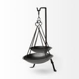 Adilah Black Metal Vintage Inspired Weighing Scale by Mercana at Eve Furniture
