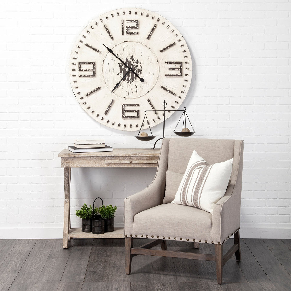 Adilah Black Metal Vintage Inspired Weighing Scale by Mercana at Eve Furniture