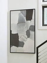 Adilson White/Gray/Black Wall Art by Ashley at Eve Furniture