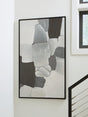 Adilson White/Gray/Black Wall Art by Ashley at Eve Furniture