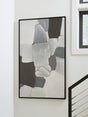 Adilson White/Gray/Black Wall Art by Ashley at Eve Furniture