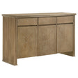 Adina Distressed Light Brown 2-Door Dining Sideboard Server by Coaster at Eve Furniture