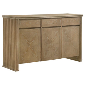 Adina Distressed Light Brown 2-Door Dining Sideboard Server by Coaster at Eve Furniture
