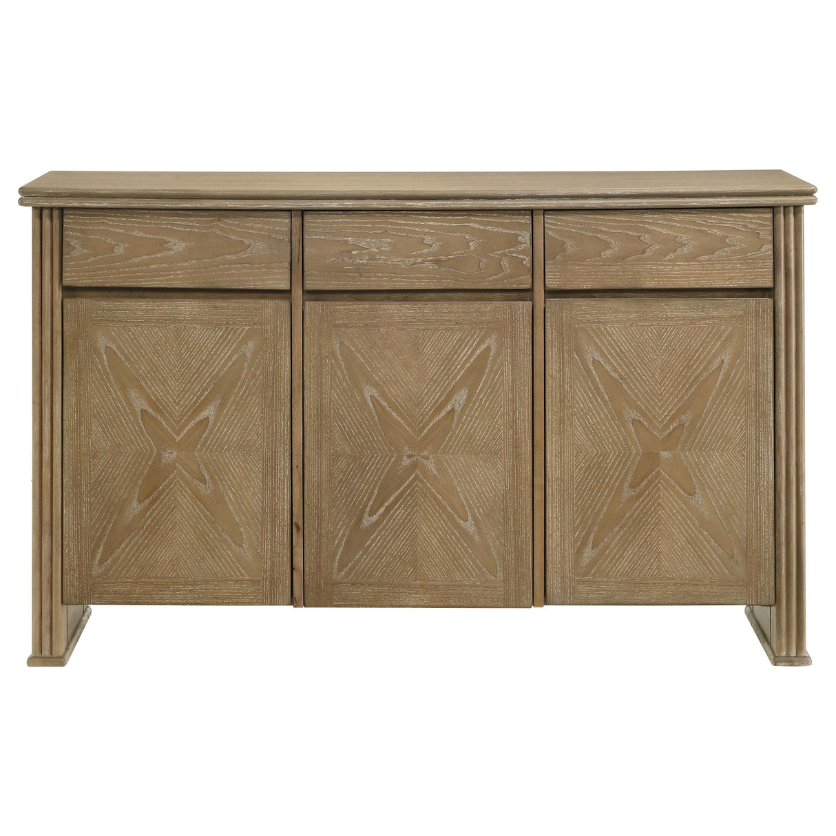 Adina Distressed Light Brown 2-Door Dining Sideboard Server by Coaster at Eve Furniture