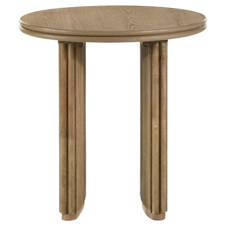 Adina Distressed Light Brown 2-piece Round Coffee Table Set by Coaster at Eve Furniture