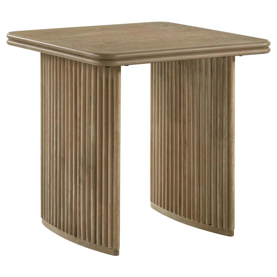 Adina Distressed Light Brown 2-Piece Wood Coffee Table Set by Coaster at Eve Furniture
