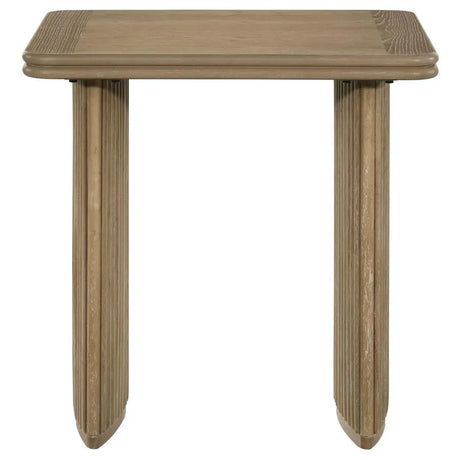 Adina Distressed Light Brown 2-Piece Wood Coffee Table Set by Coaster at Eve Furniture
