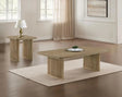 Adina Distressed Light Brown 2-Piece Wood Coffee Table Set by Coaster at Eve Furniture