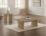 Adina Distressed Light Brown 2-Piece Wood Coffee Table Set by Coaster at Eve Furniture