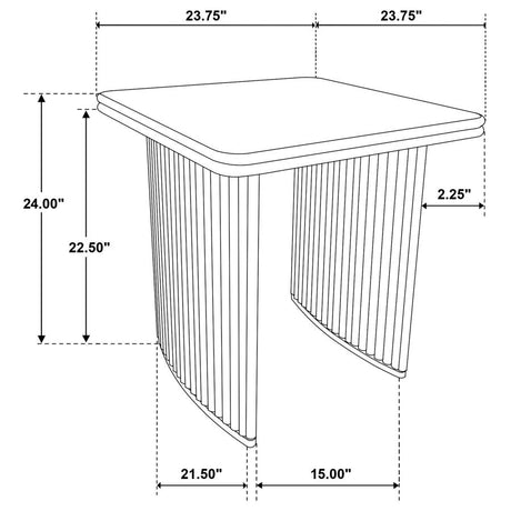 Adina Distressed Light Brown 3-Piece Wood Coffee Table Set by Coaster at Eve Furniture